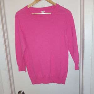 J Crew Factory Cotton Crew Neck Lightweight Sweater Size Medium